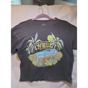 O'Neill Palm Trees Tshirt Medium Charcoal Gray